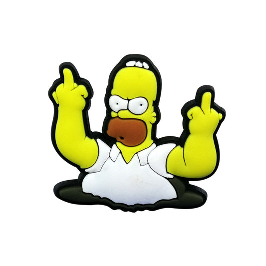 Homer Flipping You Off Charm