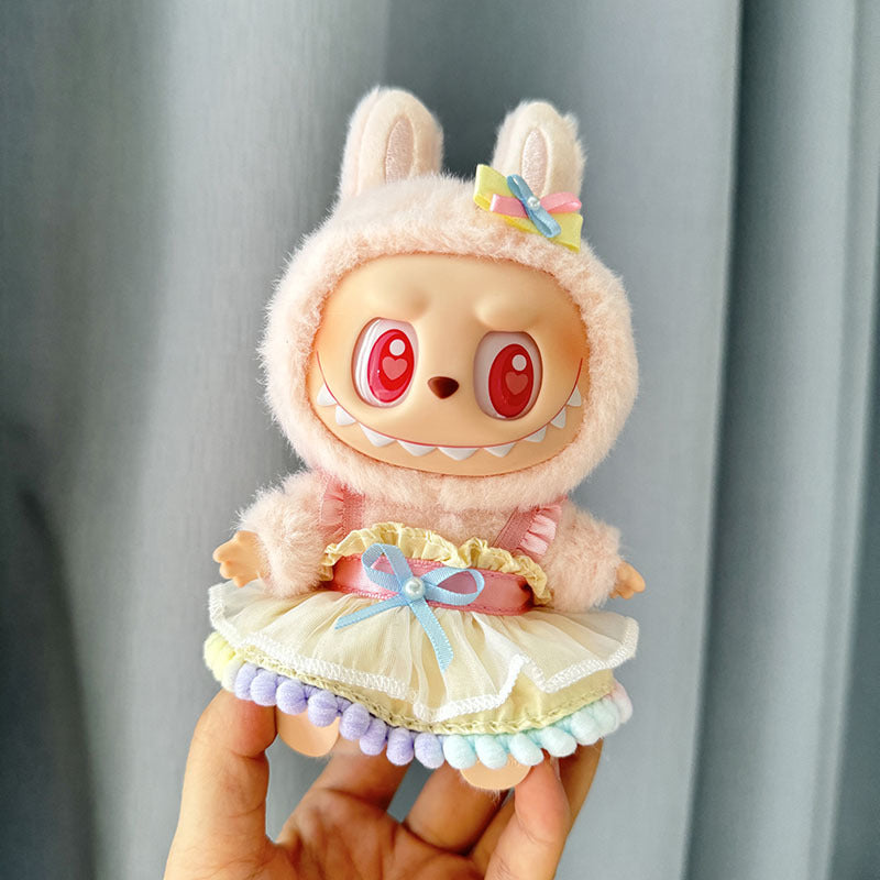 (Outfit) Labubu Pink And Yellow Dress