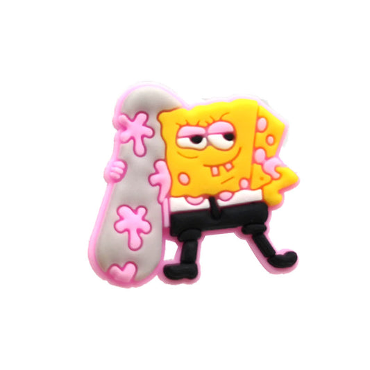 Spongebob With A Surfing Board